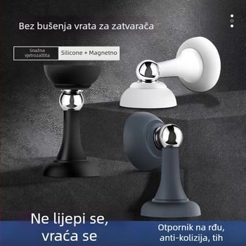 Magnetski zaustavljač vrata – bez bušenja, dvostruka upotreba, silikon magnetski, za drvena vrata, zaštita od sudara