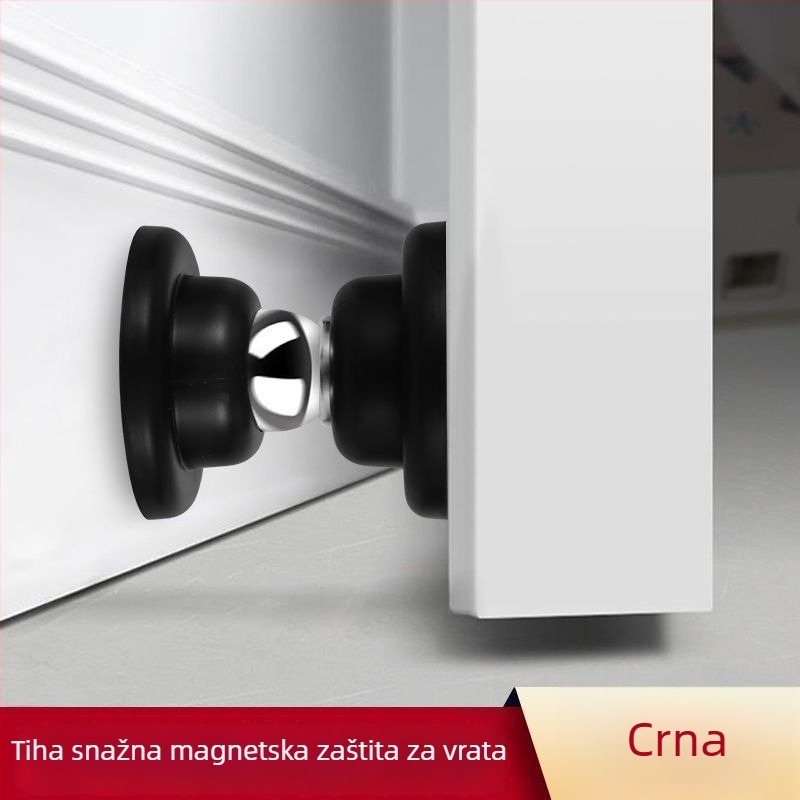 Magnetski zaustavljač vrata – bez bušenja, dvostruka upotreba, silikon magnetski, za drvena vrata, zaštita od sudara