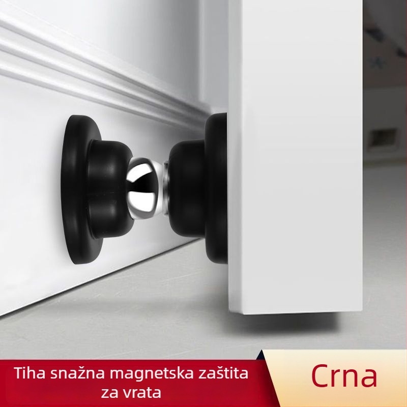 Magnetski zaustavljač vrata – bez bušenja, dvostruka upotreba, silikon magnetski, za drvena vrata, zaštita od sudara