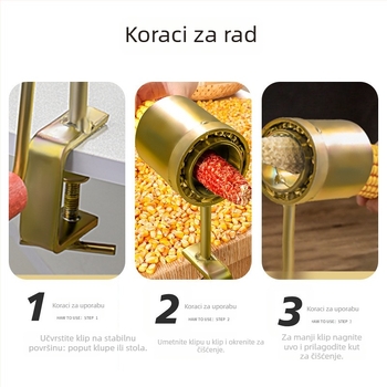 Dreamer Ručni odvajač zrna kukuruza — čelična konstrukcija, mali kućni model, mogućnost tiskanja logotipa