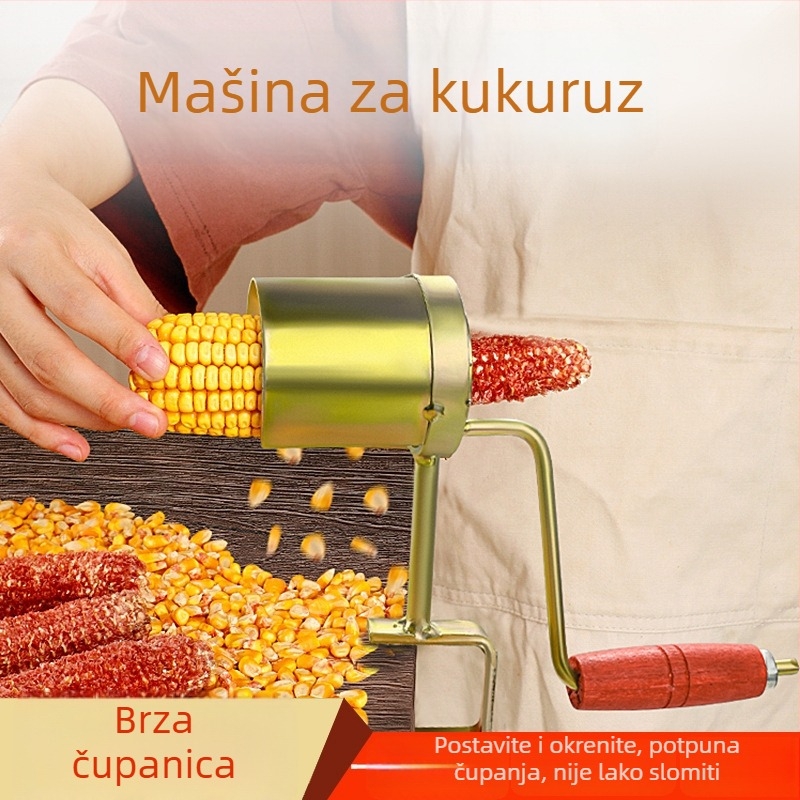 Dreamer Ručni odvajač zrna kukuruza — čelična konstrukcija, mali kućni model, mogućnost tiskanja logotipa