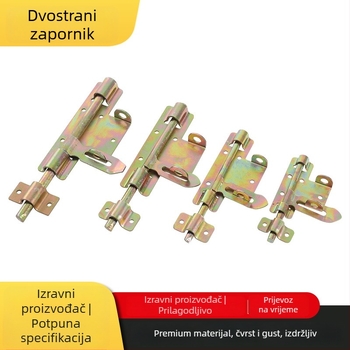 Teška dvostruka brava za vrata, željezo Q235, galvanizirano završno obradivanje, moderni minimalistički stil