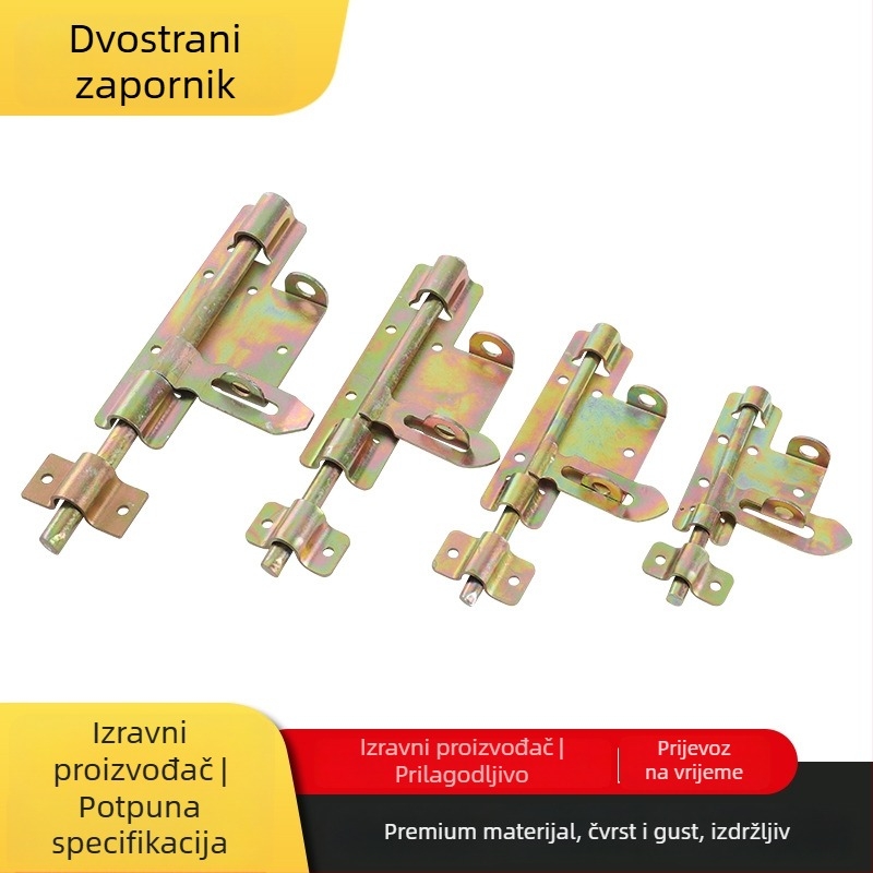 Teška dvostruka brava za vrata, željezo Q235, galvanizirano završno obradivanje, moderni minimalistički stil