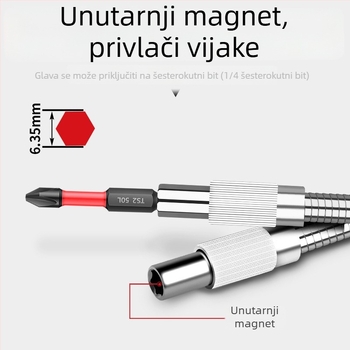 Lichang univerzalni fleksibilni osovinski spoj s rotacijskim spojem, za električnu odvijač i bušilicu, legura