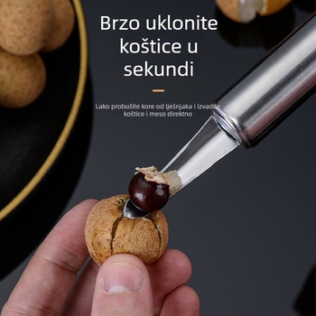 Krevetu deveiner s otvorom leđa – alat za uklanjanje mozga i mesa, nehrđajući čelik, kuhinjski višefunkcionalni alat