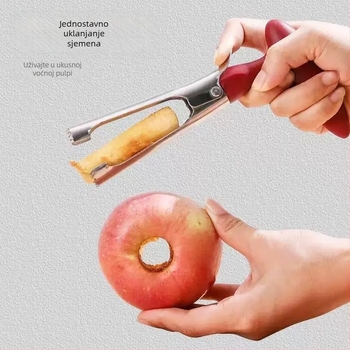 Nerđajući čelik voćni razdjelič s mogućnošću tiskanja logotipa, moderni minimalistički dizajn (materijal: nerđajućeg čelika; prilagodba: dostupna; tiskanje logotipa: moguće; kategorija: voćni razdjelič)