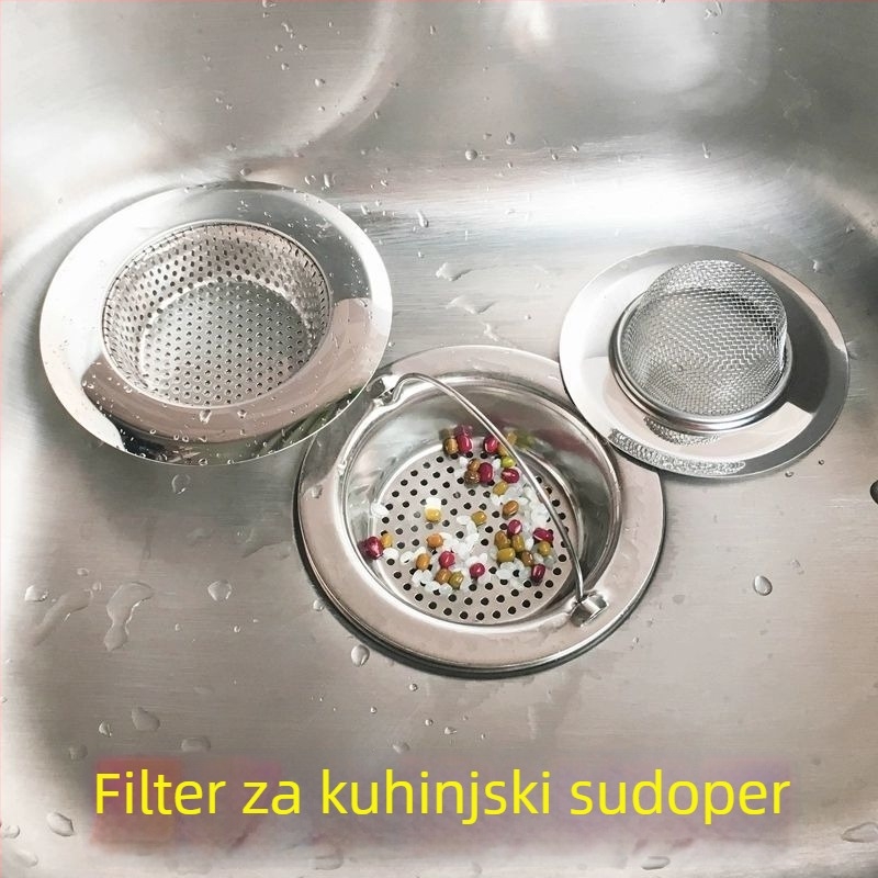 Nehrđajući čelični filtr mreže za sudoperu, model 11142, moderni minimalistički stil