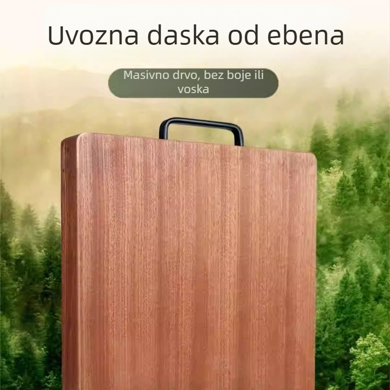 Daska za rezanje od sandalovine, čvrsta drvena daska za kuhinju, debljina 2,5 cm, za rezanje kostiju