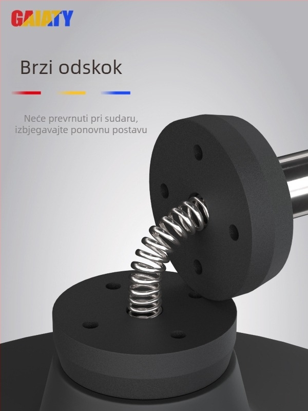 Nehrđajući čelični marker-stup za nogometne treninge s automatskim vraćanjem — Cssit, šifra R2c166-5063 — trening alat