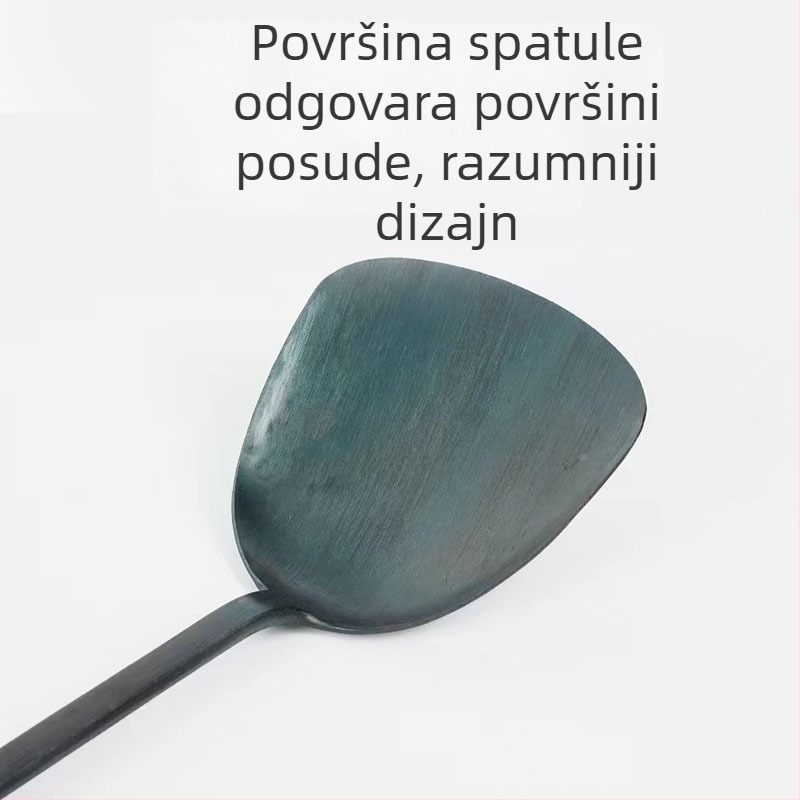 Set metalnih spatula i žlica sa Sabri drškom od drva, teppanyaki kuhinjski pribor, otporan na visoke temperature