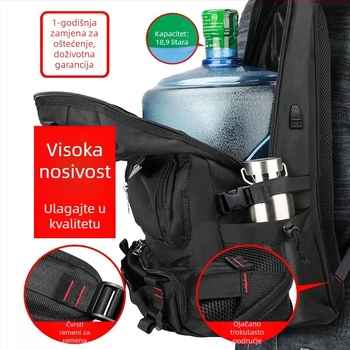 Torba s velikim kapacitetom, vodootporna, protiv krađe, suho–mokro odvajanje, Oxford tkanina.