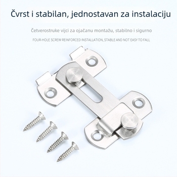 Door latch Butterfly latch; Model: Door latch; Nehrđajući čelik; Brušeni Brushed steel završni sloj; Stil Moderna jednostavnost