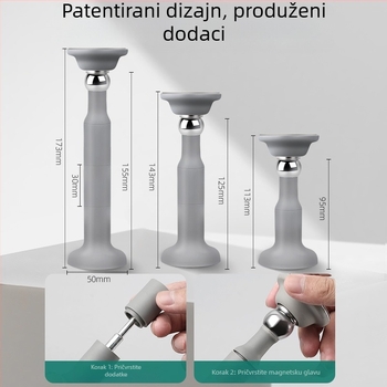 Mary magnetski držač vrata – silikon, zidna montaža, model 025, moderan jednostavan stil