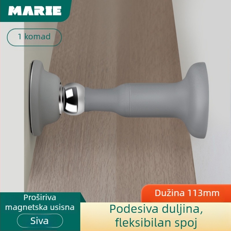 Mary magnetski držač vrata – silikon, zidna montaža, model 025, moderan jednostavan stil