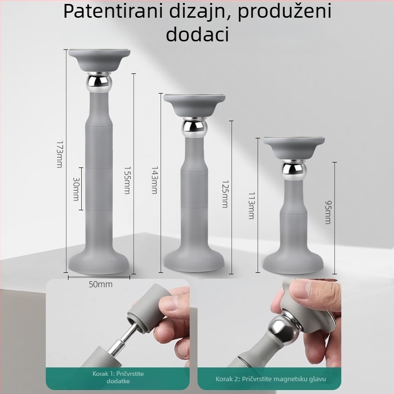 Mary magnetski držač vrata – silikon, zidna montaža, model 025, moderan jednostavan stil