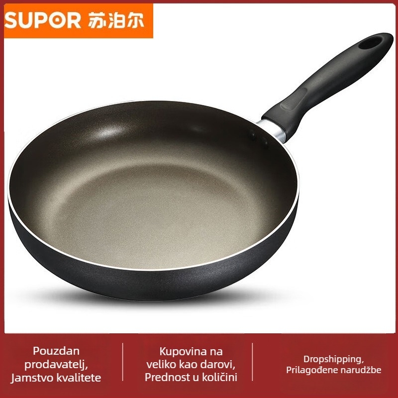 Supor neljepljivi tiganj za prženje s ravnim dnom, dubina 10 cm, kompatibilan s otvorenim plamenom, modeli NJ241A0/NJ261A0/NJ281A0