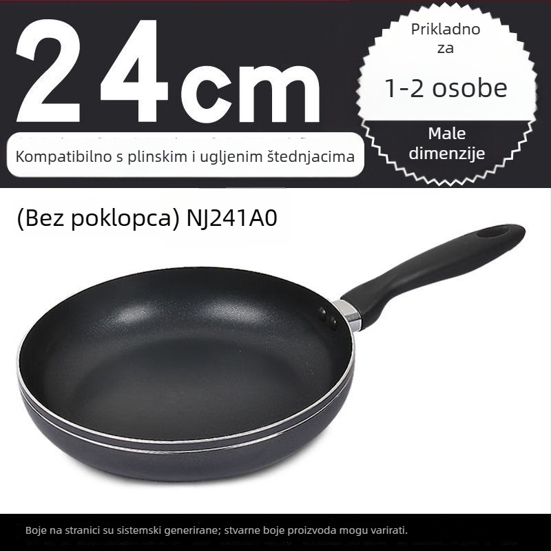 Supor neljepljivi tiganj za prženje s ravnim dnom, dubina 10 cm, kompatibilan s otvorenim plamenom, modeli NJ241A0/NJ261A0/NJ281A0