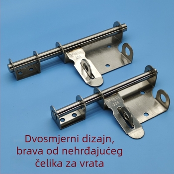 Nerđajući čelični čep za vrata s ključem, tip A, dvostrani (lijevo-desno), polirani završni sloj, model 20220818, moderni stil