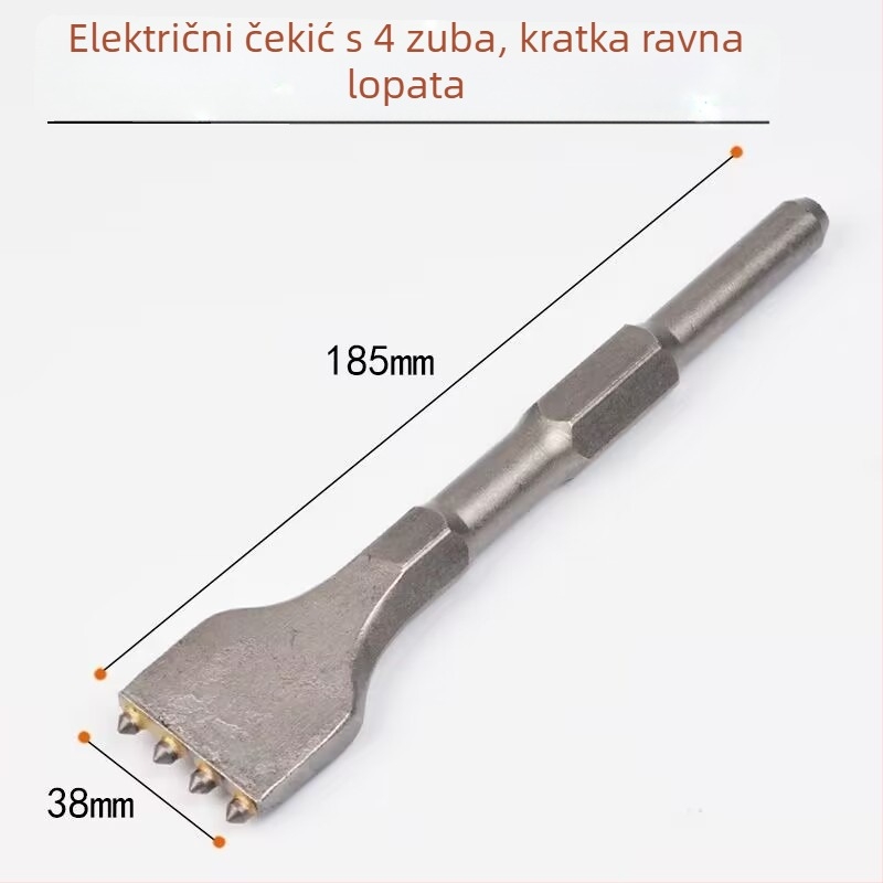 Hengyao Tools Električna glava dlijeta za čekić s šesterokutnim kvadratnim držalom, legirana integrirana za beton zid
