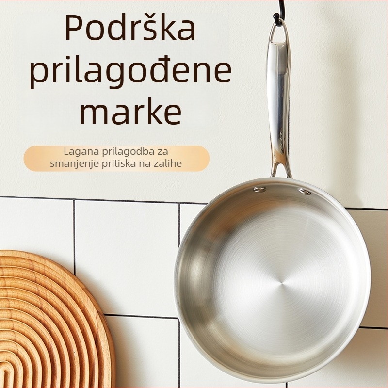Tava od nehrđajućeg čelika 304, bez premaza – zapadni stil, višeslojno dno, model AM18-20