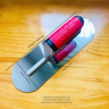 Nerđajući čelična špachtla s okruglom glavom, Pt-2003, Tep, namijenjena za građevinske i dekorativne radove