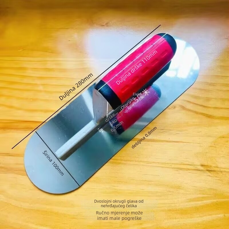 Nerđajući čelična špachtla s okruglom glavom, Pt-2003, Tep, namijenjena za građevinske i dekorativne radove