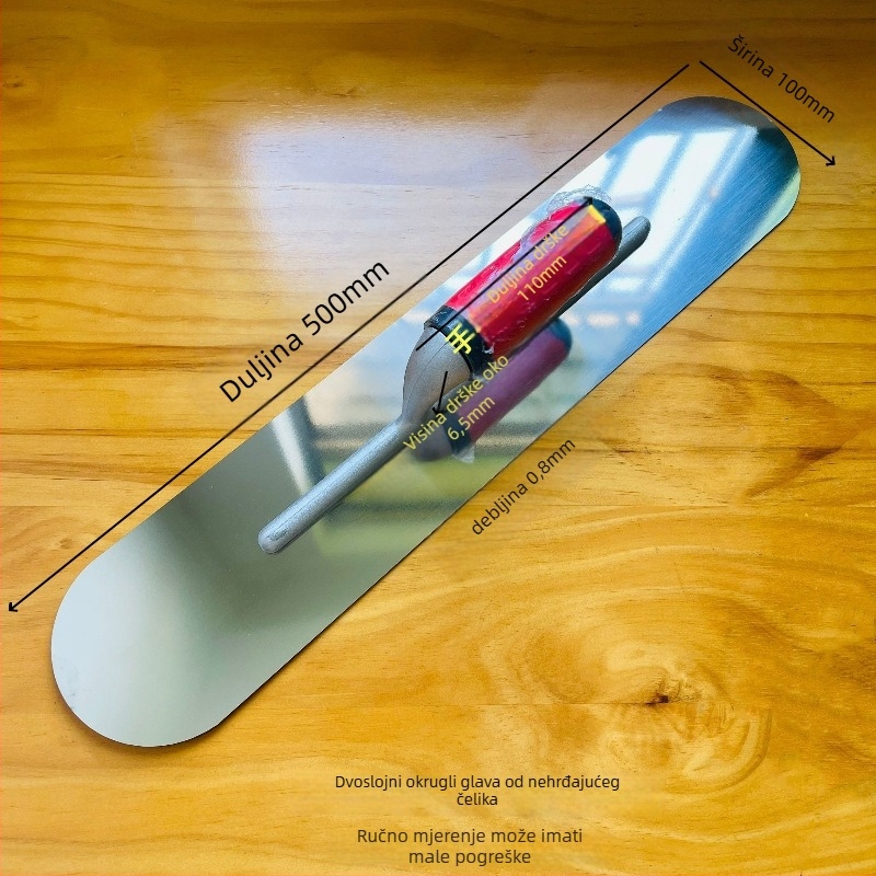 Nerđajući čelična špachtla s okruglom glavom, Pt-2003, Tep, namijenjena za građevinske i dekorativne radove