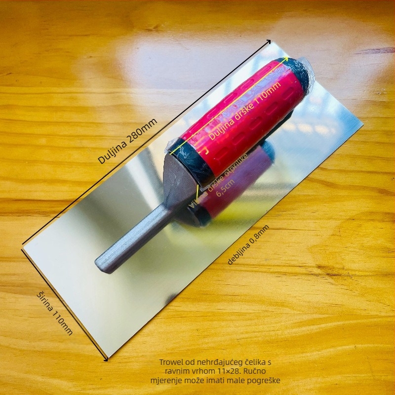 Nerđajući čelična špachtla s okruglom glavom, Pt-2003, Tep, namijenjena za građevinske i dekorativne radove