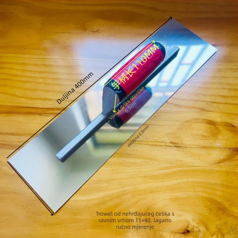 Nerđajući čelična špachtla s okruglom glavom, Pt-2003, Tep, namijenjena za građevinske i dekorativne radove