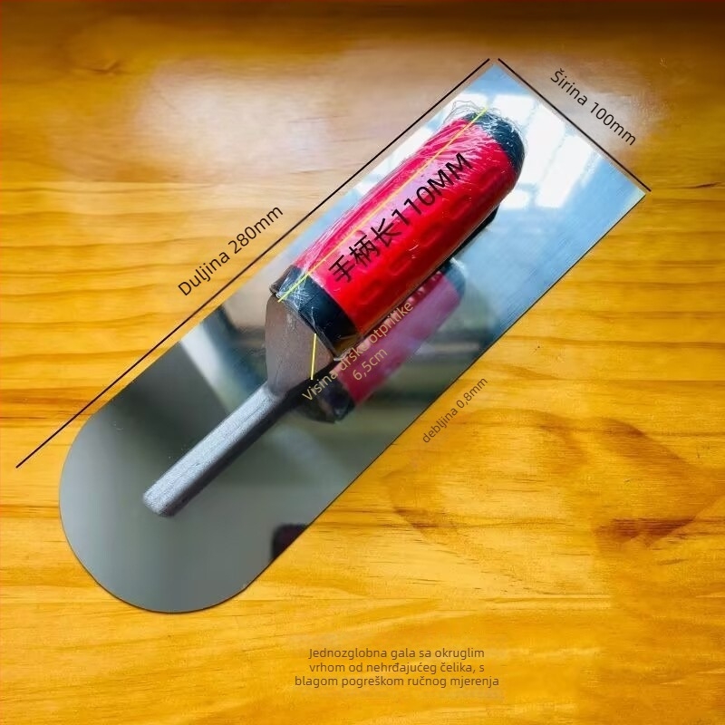 Nerđajući čelična špachtla s okruglom glavom, Pt-2003, Tep, namijenjena za građevinske i dekorativne radove