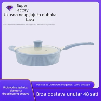 Tava s neprijanjajućim premazom (aluminij; zapadni stil; kompatibilno s običnim pločama)