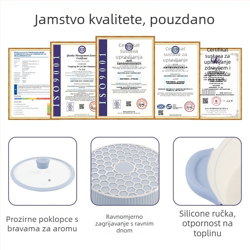 Tava s neprijanjajućim premazom (aluminij; zapadni stil; kompatibilno s običnim pločama)