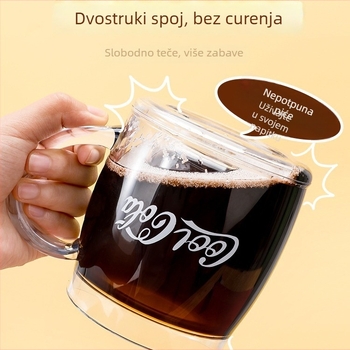 Dvoslojna čaša; Materijal: PS; Oblik: elipsa; Struktura: dvostruki sloj; Funkcija: hlađenje; Težina: 500 g