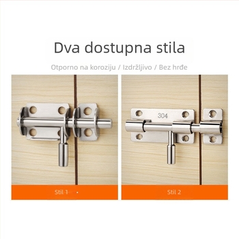 Nerđajući čelični mortise zasun za vrata – Model Stainless Steel Mortise Latch, Tip: Drugo, Površinska obrada: Polirano, Brend: Three Cats