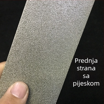 Pravokutni dijamantni brusni komad s elektroplatiranim čeličnim podlogom, pogodan za jadeit, staklo, keramiku i metal.