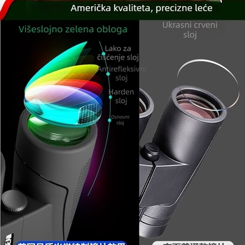 Binokularni teleskop s dnevno-noćnim vidom, napunjen argonom, vodootporan, izlazna zjenica 5 mm+, model 985