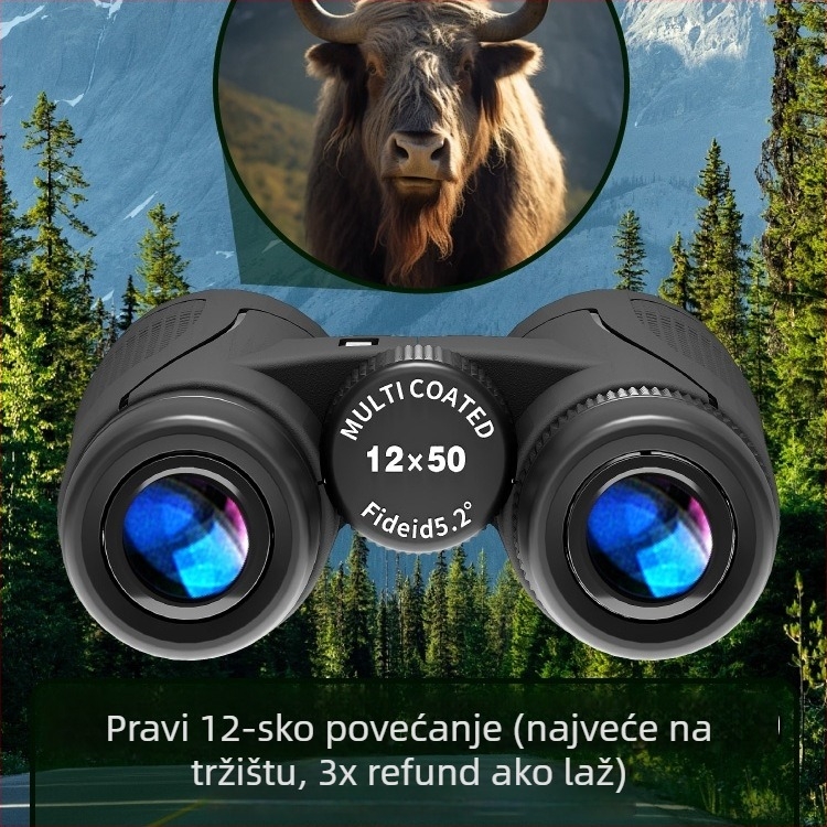 Binokularni teleskop s dnevno-noćnim vidom, napunjen argonom, vodootporan, izlazna zjenica 5 mm+, model 985