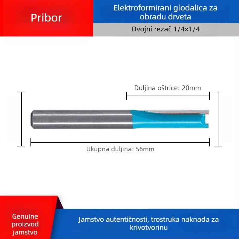 Dongcheng drvoobradna freza — legirani dvostruko oštri ravni nož, kanali-nož, glava graviranja