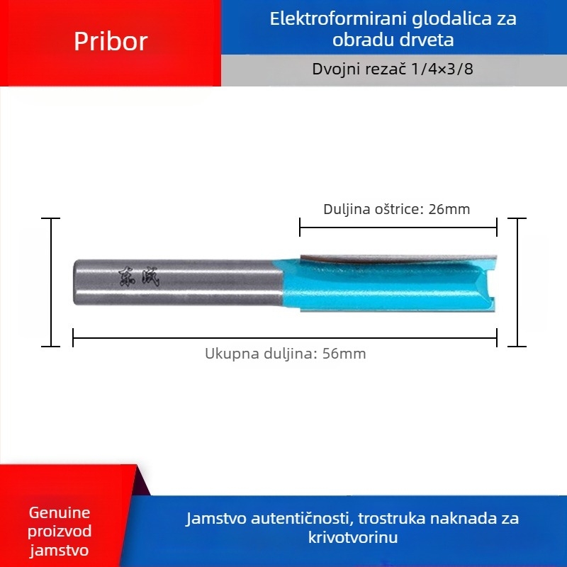 Dongcheng drvoobradna freza — legirani dvostruko oštri ravni nož, kanali-nož, glava graviranja