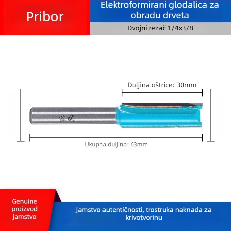 Dongcheng drvoobradna freza — legirani dvostruko oštri ravni nož, kanali-nož, glava graviranja