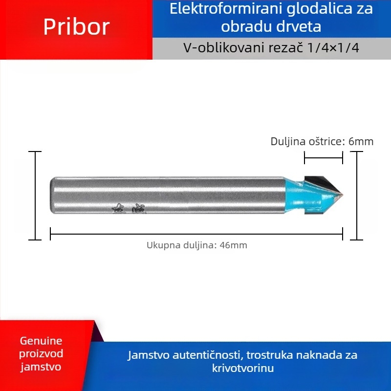 Dongcheng drvoobradna freza — legirani dvostruko oštri ravni nož, kanali-nož, glava graviranja