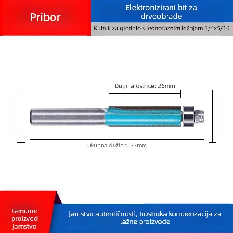 Dongcheng drvoobradna freza — legirani dvostruko oštri ravni nož, kanali-nož, glava graviranja