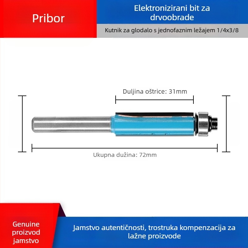Dongcheng drvoobradna freza — legirani dvostruko oštri ravni nož, kanali-nož, glava graviranja