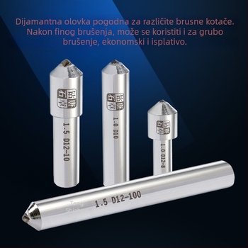 Diamantska olovka za popravak abrazivnih kotača - Tang zhuo diamond, model ST101080, elektroplatiranje, prerada keramike