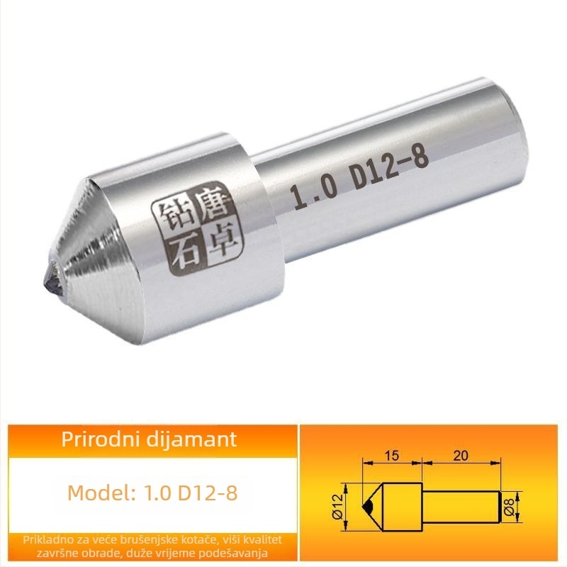 Diamantska olovka za popravak abrazivnih kotača - Tang zhuo diamond, model ST101080, elektroplatiranje, prerada keramike