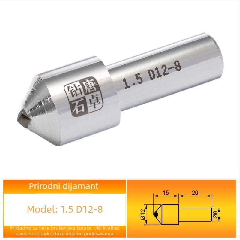 Diamantska olovka za popravak abrazivnih kotača - Tang zhuo diamond, model ST101080, elektroplatiranje, prerada keramike
