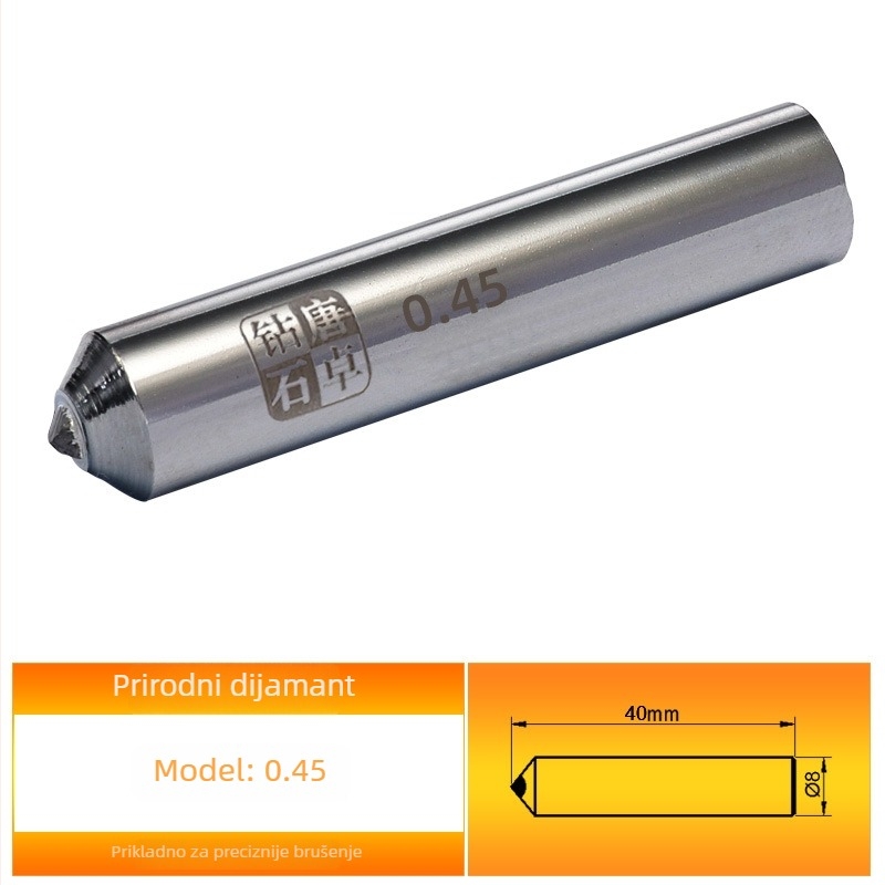 Diamantska olovka za popravak abrazivnih kotača - Tang zhuo diamond, model ST101080, elektroplatiranje, prerada keramike