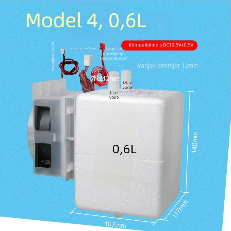 Chladi modul za sustave pitke vode s ledenom komorom, elektronički hladnjak, linija za pročišćavanje vode i hladnjak čaj-bar sustava