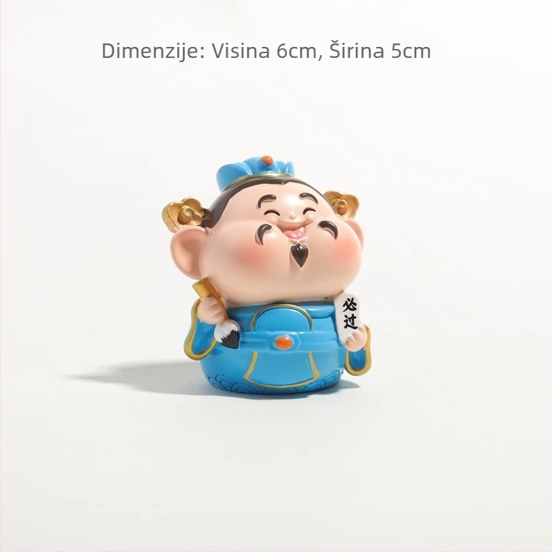 Stolna dekoracija: Amitabha Buda i Bog bogatstva, od smole, sladak stil, poklon za kolegu za rođendan ili Božić