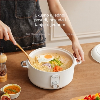 Električna posuda za kuhanje 2.1-4 L, keramički unutarnji spremnik, upravljanje gumbom, brzo para, sve-u-jednom, za kućanstva i domove studenata